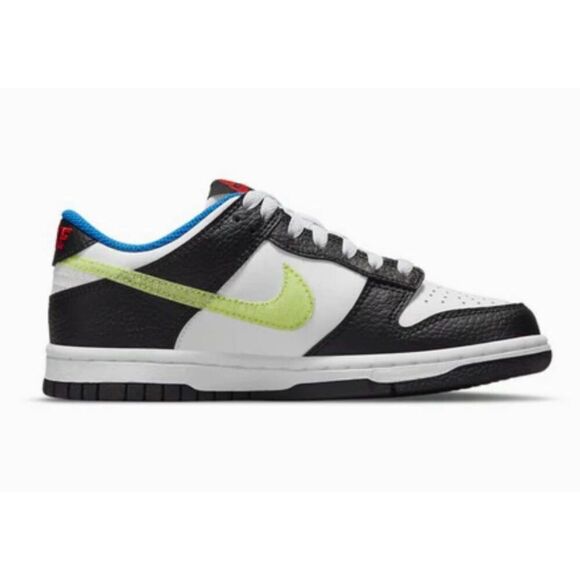 NIKE Dunk Low "Signal Blue Lemon Twist" Sneakers Size 6Y/W7.5 - Picture 1 of 9